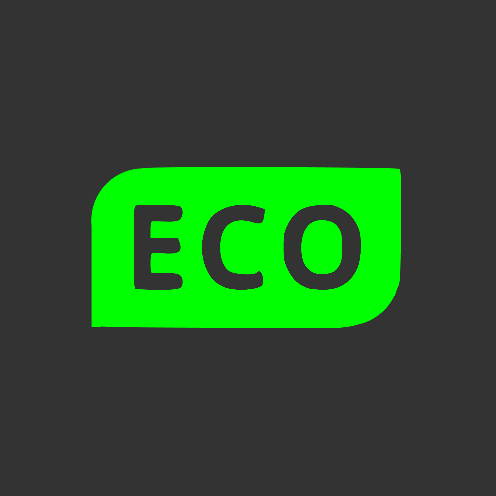Zöld eco felirat világít a műszerfalon